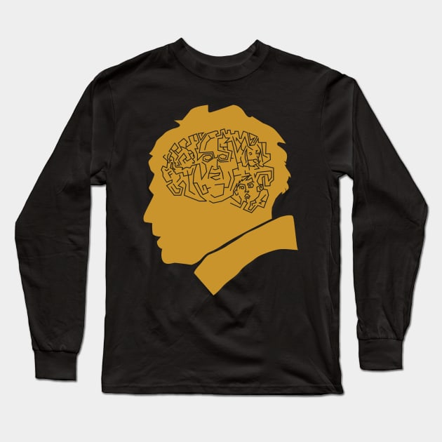 David's Mind (alternative colour) Long Sleeve T-Shirt by ZombieMedia